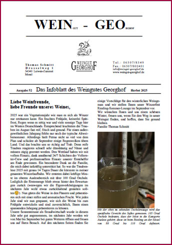 WEIN-GEO Ausgabe 52 - Herbst 2025